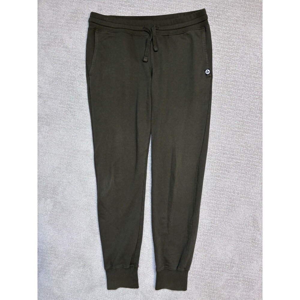 American Giant Sweatpants Womens M Green Jogger Cotton Made In USA Athleisure